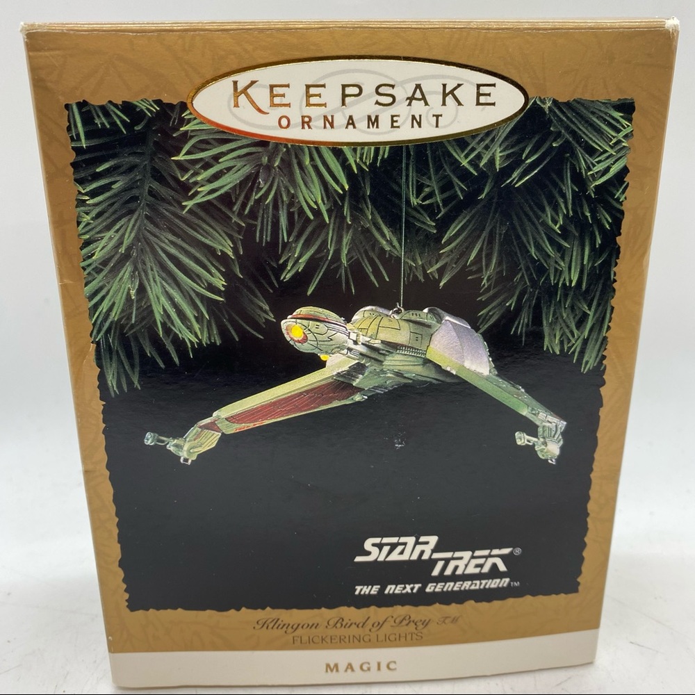 NIB Star Trek Hallmark Keepsake Ornament Klingon Bird of Prey